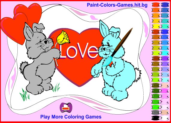 Снимка на игра за оцветяване